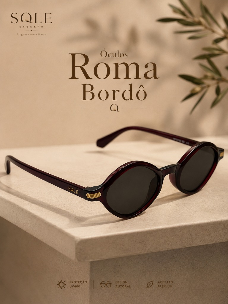 SOLE Roma Bordô